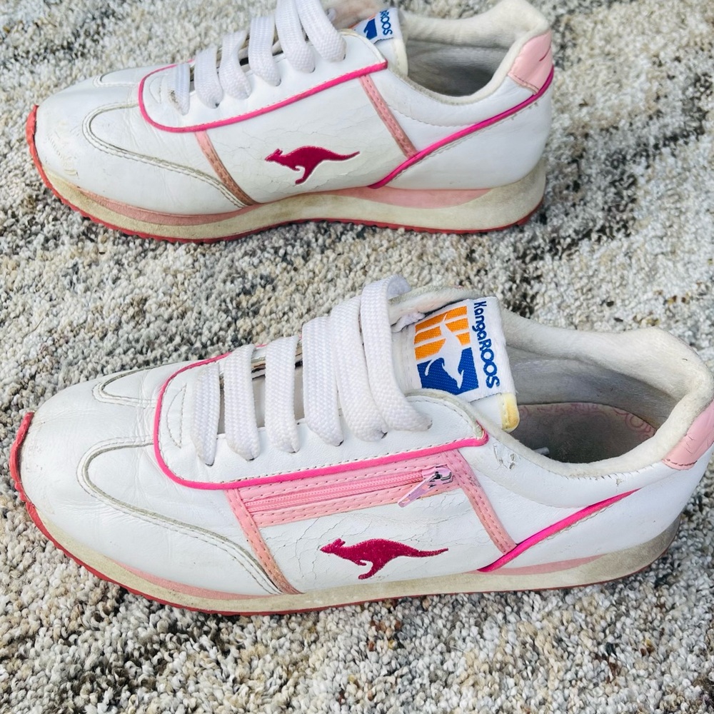 kangaROOS VINTAGE White and Pink RAVE CLUB - Picture 4 of 11